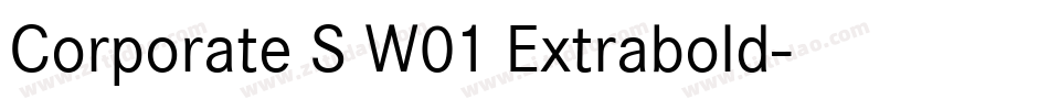 Corporate S W01 Extrabold字体转换